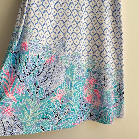 Lilly Pulitzer Luella Sleeveless Shift Swing Dress in Sea La Vie - Picture 6 of 14